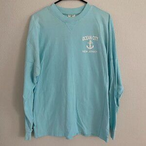 Light Blue, Ocean City, New Jersey Long Sleeve Tee